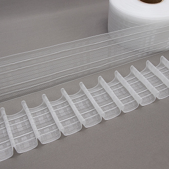 монтажная шторная лента многокарманка