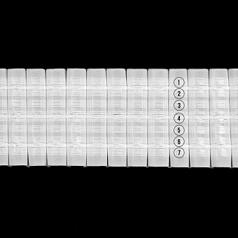 монтажная шторная лента многокарманка