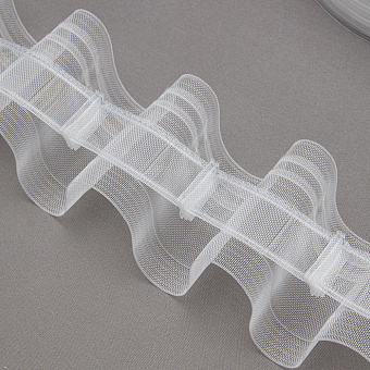 монтажная шторная лента эффект люверсов