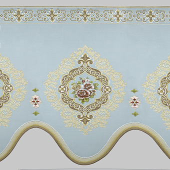 жаккардовые ламбрекены