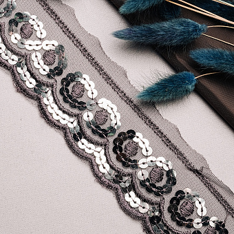 декоративная тесьма с пайетками