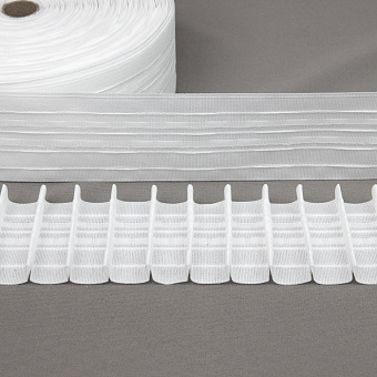 шторная лента с фиксированной карандашной сборкой