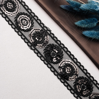 декоративная тесьма с пайетками