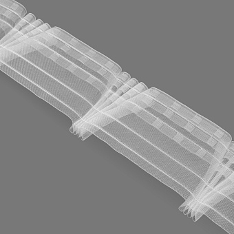 шторная лента с лучевыми групповыми складками