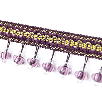 бахрома для штор из стекляруса, бус и жемчуга