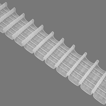 монтажная шторная лента многокарманка
