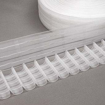 монтажная шторная лента многокарманка