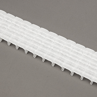 шторная лента с фиксированной карандашной сборкой