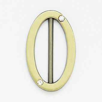 пряжка металлическая со стразами