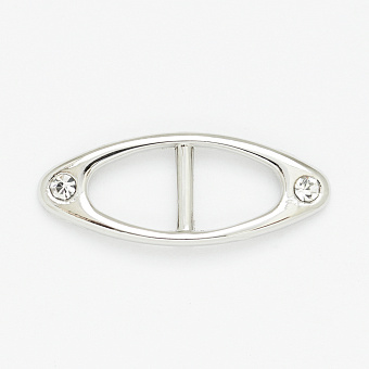 пряжка металлическая со стразами