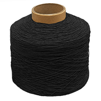 Оплетенная латексная нить 3711/30 черный резинка нить спандекс