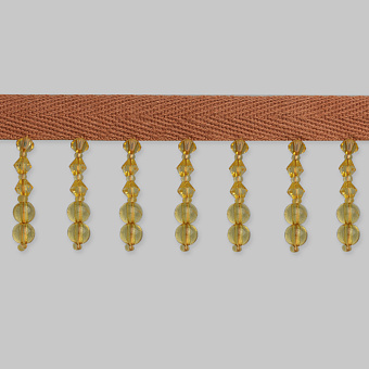 шторная бахрома из стекляруса, бус и жемчуга