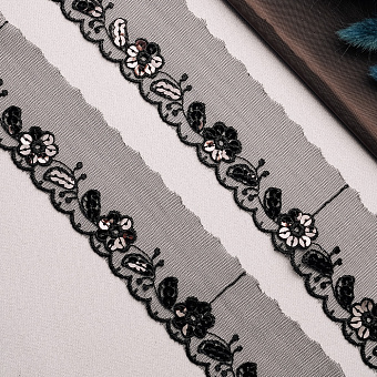 декоративная тесьма с пайетками