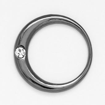 пряжка металлическая со стразами