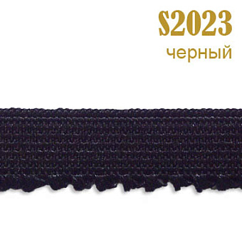 Резинка кружево 2023S черный резинка-кружево