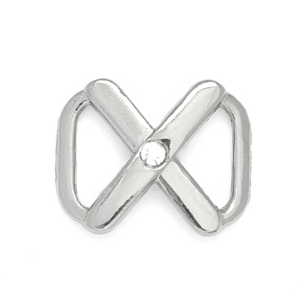 пряжка металлическая со стразами