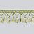 Бахрома с кисточками 9165MRT-V06 светло-зеленый/светло-бежевый меланж (8,5 см) шторная бахрома с кисточками