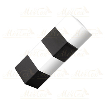 Наконечник MirTex 19 мм Магнум Черный/Хром (2 шт) наконечник для металлического настенного карниза