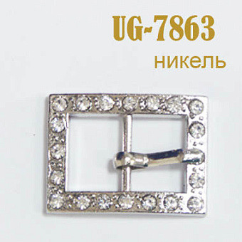пряжка металлическая со стразами