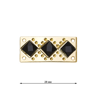 пряжка застежка металлическая со стразами