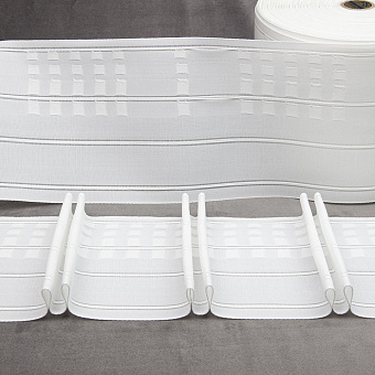 шторная лента с лучевыми групповыми складками