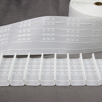 монтажная шторная лента многокарманка