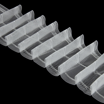 лента для штор с поперечными петлями на трубу