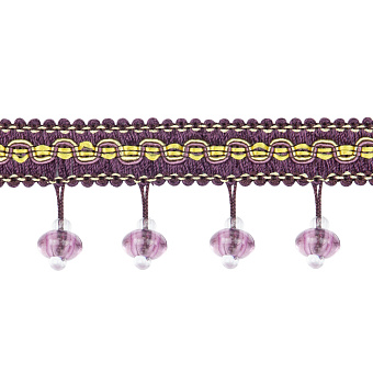 шторная бахрома из стекляруса, бус и жемчуга