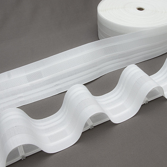 монтажная шторная лента эффект люверсов