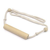 Подхват для штор "Кантри" TL15 - NATURAL Mirtex молочный/дерево (L84см)