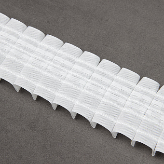 шторная лента с фиксированной карандашной сборкой