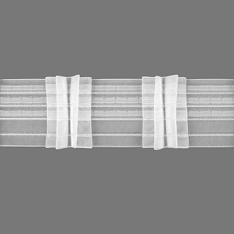 шторная лента с лучевыми групповыми складками
