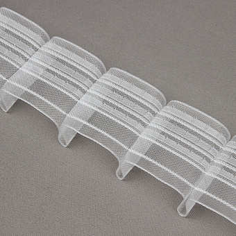 шторная лента с фиксированной карандашной сборкой