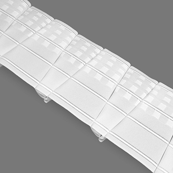 шторная лента с лучевыми групповыми складками