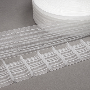 монтажная шторная лента многокарманка