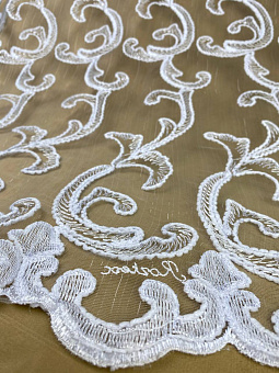 Микросетка вышивка высота 282 см (~20м) 160002 УЦЕНКА SONIL BEYAZ