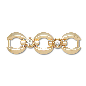 пряжка металлическая со стразами