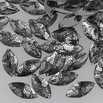 стразы пришивные пластиковые ромб