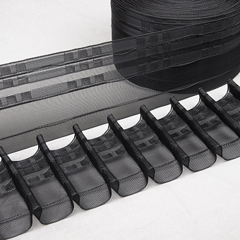 шторная лента с фиксированной карандашной сборкой