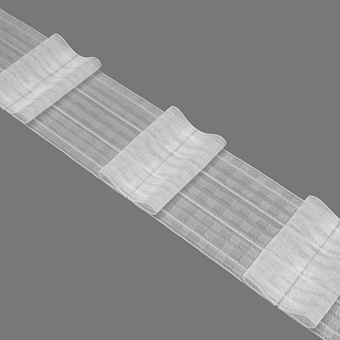 шторная лента с бантовой встречной сборкой