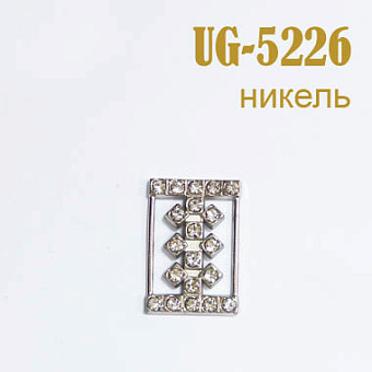 пряжка металлическая со стразами