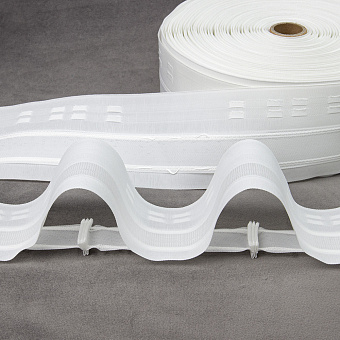 шторная лента «Волна» «Эффект люверсов»