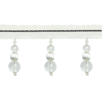 шторная бахрома из стекляруса, бус и жемчуга