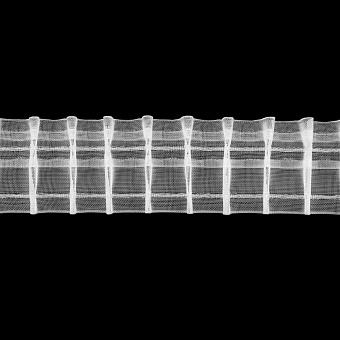 шторная лента с фиксированной карандашной сборкой