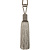 Кисть подхват для штор "Reps Barrel" WT202168 - GREY Mirtex серо-бежевый (L61/25см) шторные портьерные кисти
