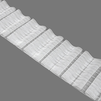 шторная лента с бантовой встречной сборкой