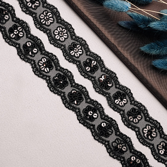 декоративная тесьма с пайетками