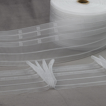 шторная лента с лучевыми групповыми складками