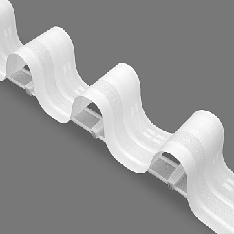 шторная лента «Волна» «Эффект люверсов»