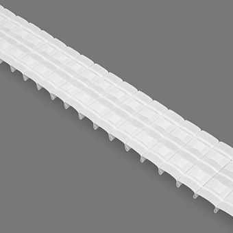 шторная лента с фиксированной карандашной сборкой